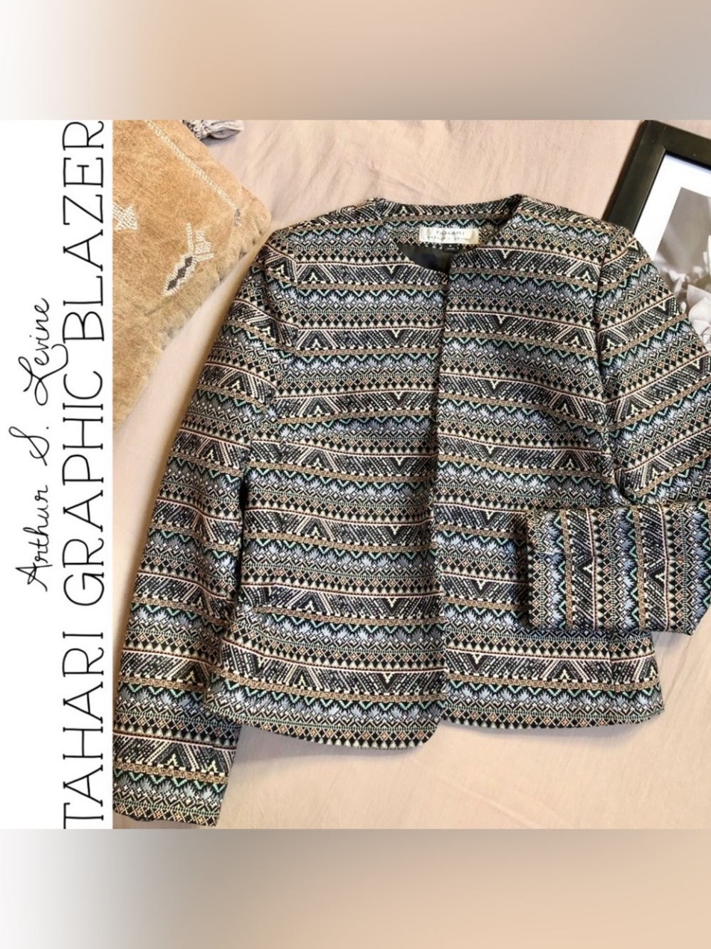 Arthur S. Levine Tahari Graphic Blazer